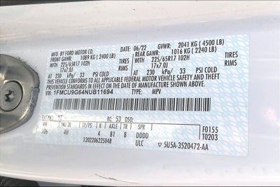 2022 Ford Escape SE