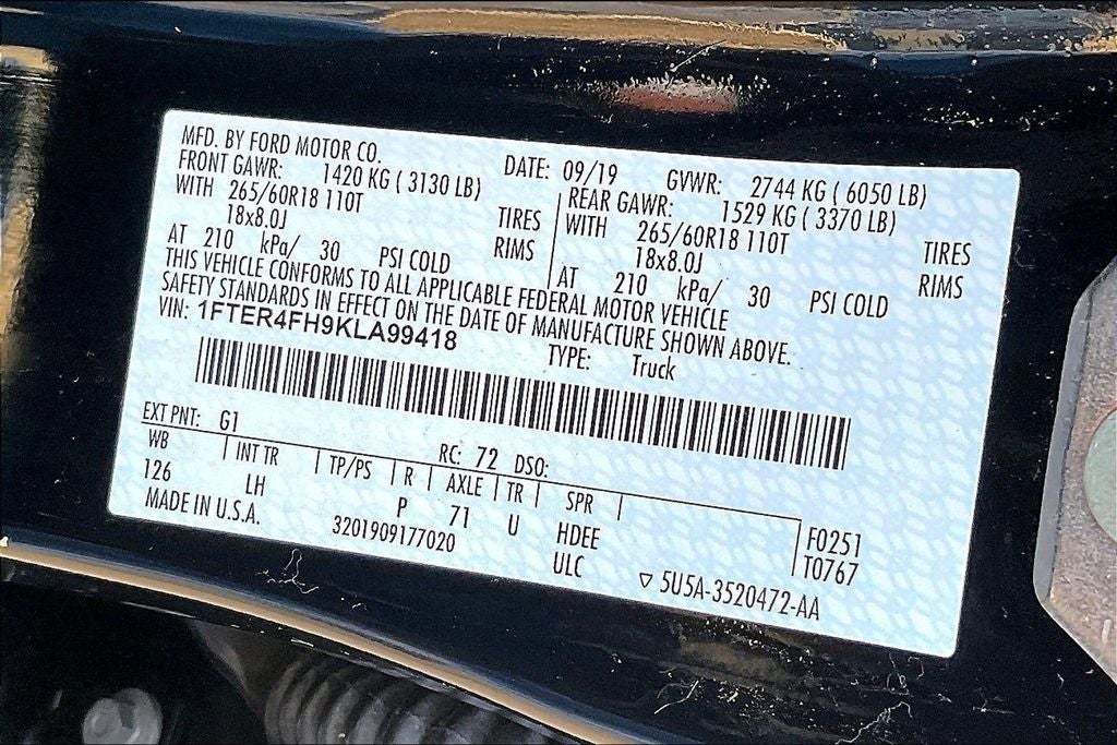 2019 Ford Ranger XLT