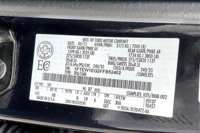 2015 Ford F-150 Lariat