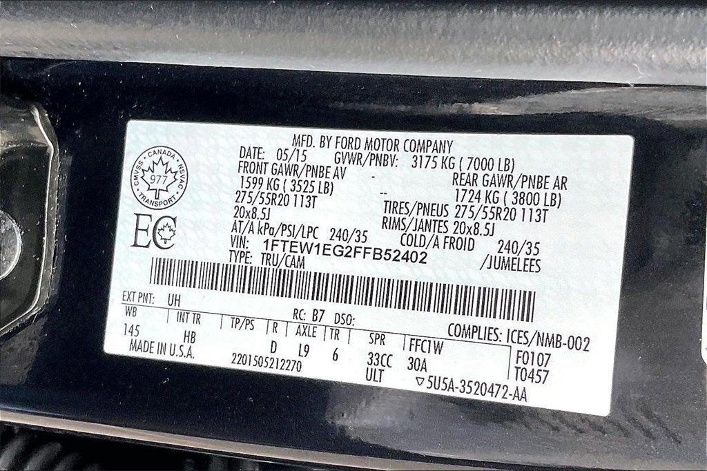 2015 Ford F-150 Lariat