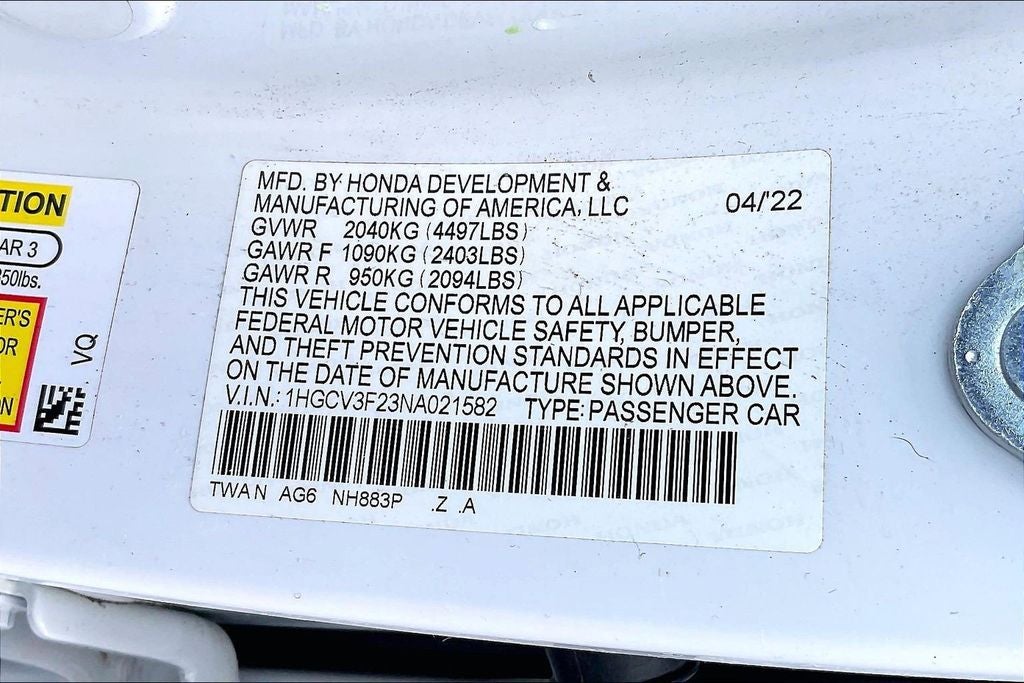 2022 Honda Accord Hybrid Sport