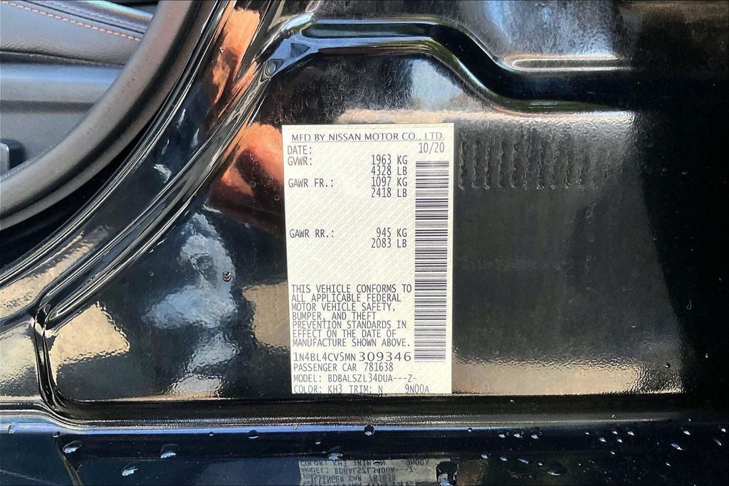 2021 Nissan Altima 2.5 SR