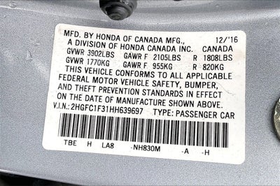 2017 Honda Civic EX-T