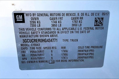 2017 Chevrolet Silverado 1500 LT LT1