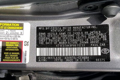 2023 Toyota Camry Hybrid XLE