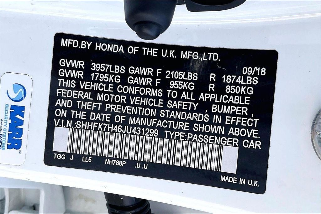 2018 Honda Civic Sport